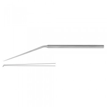 Micro Ear Hook Angled 45° Stainless Steel, 15.5 cm - 6" Tip Size 0.6 mm 